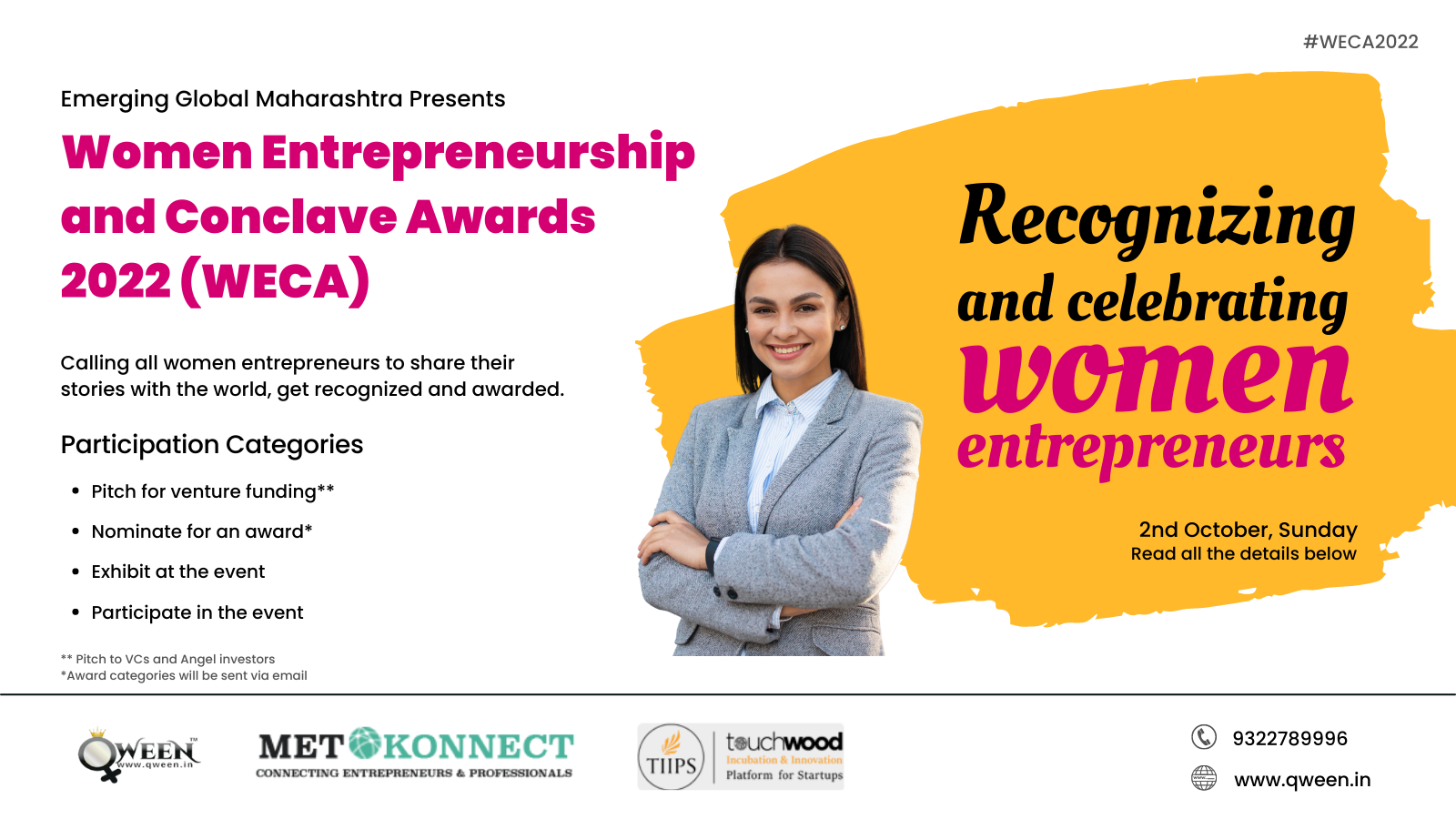 Event-Women Entrepreneurship  and Conclave Awards 2022 (WECA)-Image